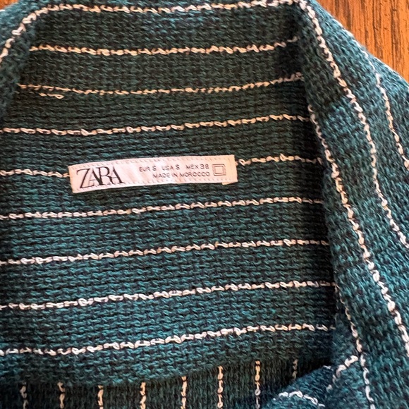 Zara Blue Striped Casual Shirt - Picture 2 of 4